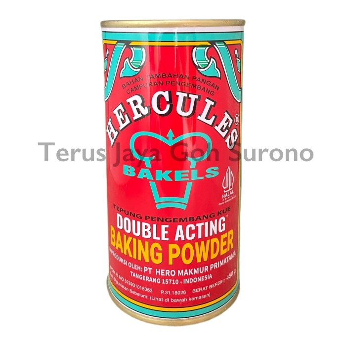 

TERBARU HERCULES BAKING POWDER 450G TEPUNG PENGEMBANG KUE