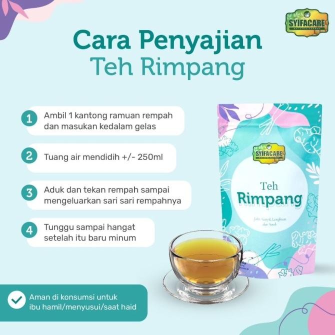 

Teh Rimpang Syifacare - Teh Celup 100% Bahan Alami Herbal CM