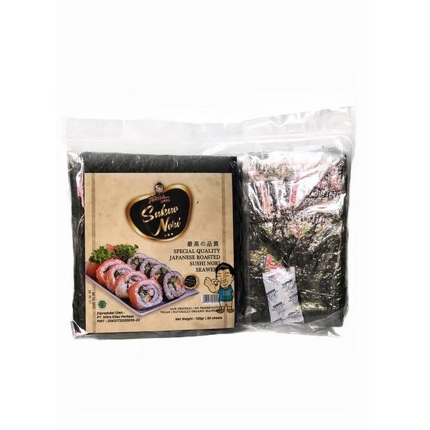 

Tokinori Sakao Sushi Nori Reguler- Roasted Seaweed- Rumput Laut 50 pc L19A