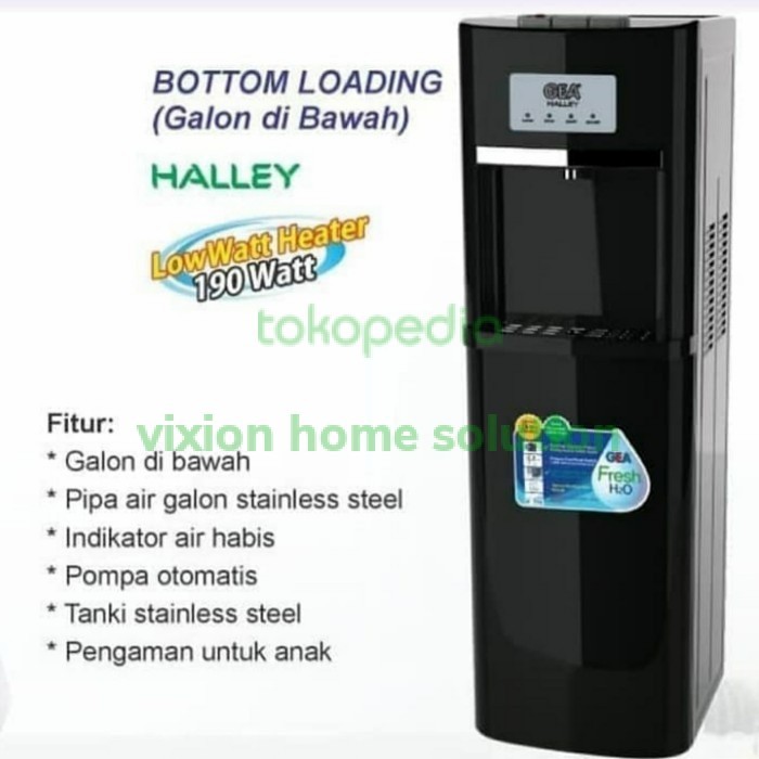 GEA HALLEY Dispenser Galon Bawah Kompresor