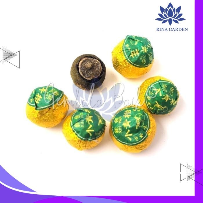 

TEH PU'ER GREEN CITRUS YUNNAN TEA / CHINESE PUER TEA BALL BOLA PRODUK TERBAIK