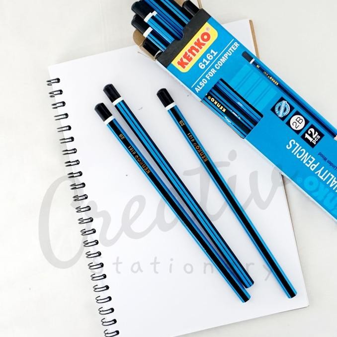 

KENKO Pensil Kayu 2B 6161 Biru Wooden Pencil