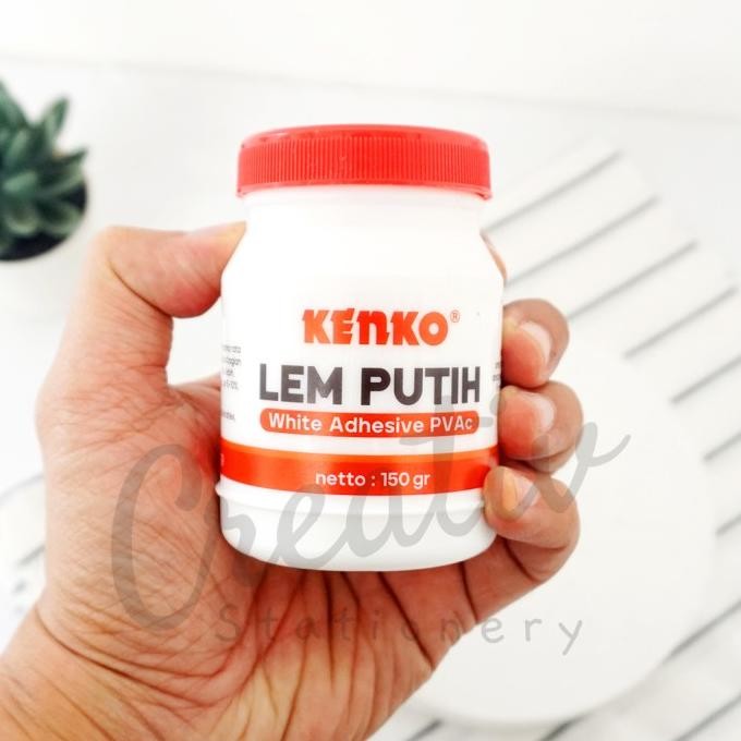 

Kenko White Glue Lem Putih 150 Gr LP-150 Lem Kertas Kayu