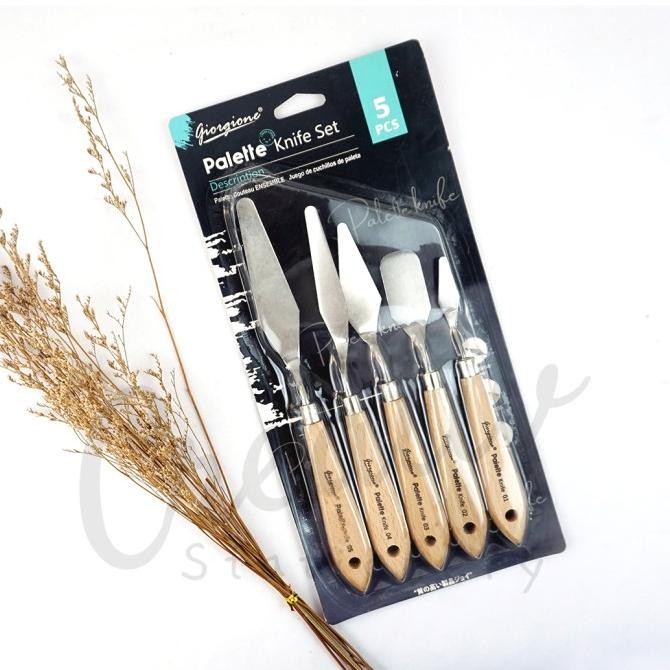 

Giorgione Painting Knife Set Pisau Palet Akrilik 5 pcs G-WD-05