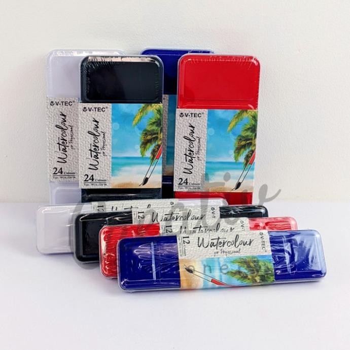 

V-TEC Watercolor Kaleng Cat Air Tin Case WCA-1312 1324 TB 12W 24W + Ku