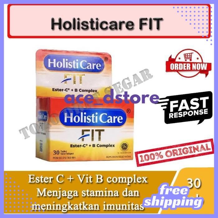 CUCI GUDANG HOLISTICARE FIT VITAMIN C DAN B COMPLEX BY ACE D'STORE 