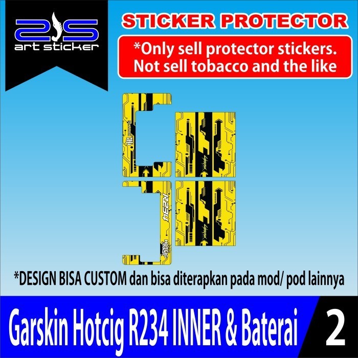 COD Inner Baterai Hc R234 Red Yellow Stiker Skin Casing Bayar Ditempat Buy1get1free