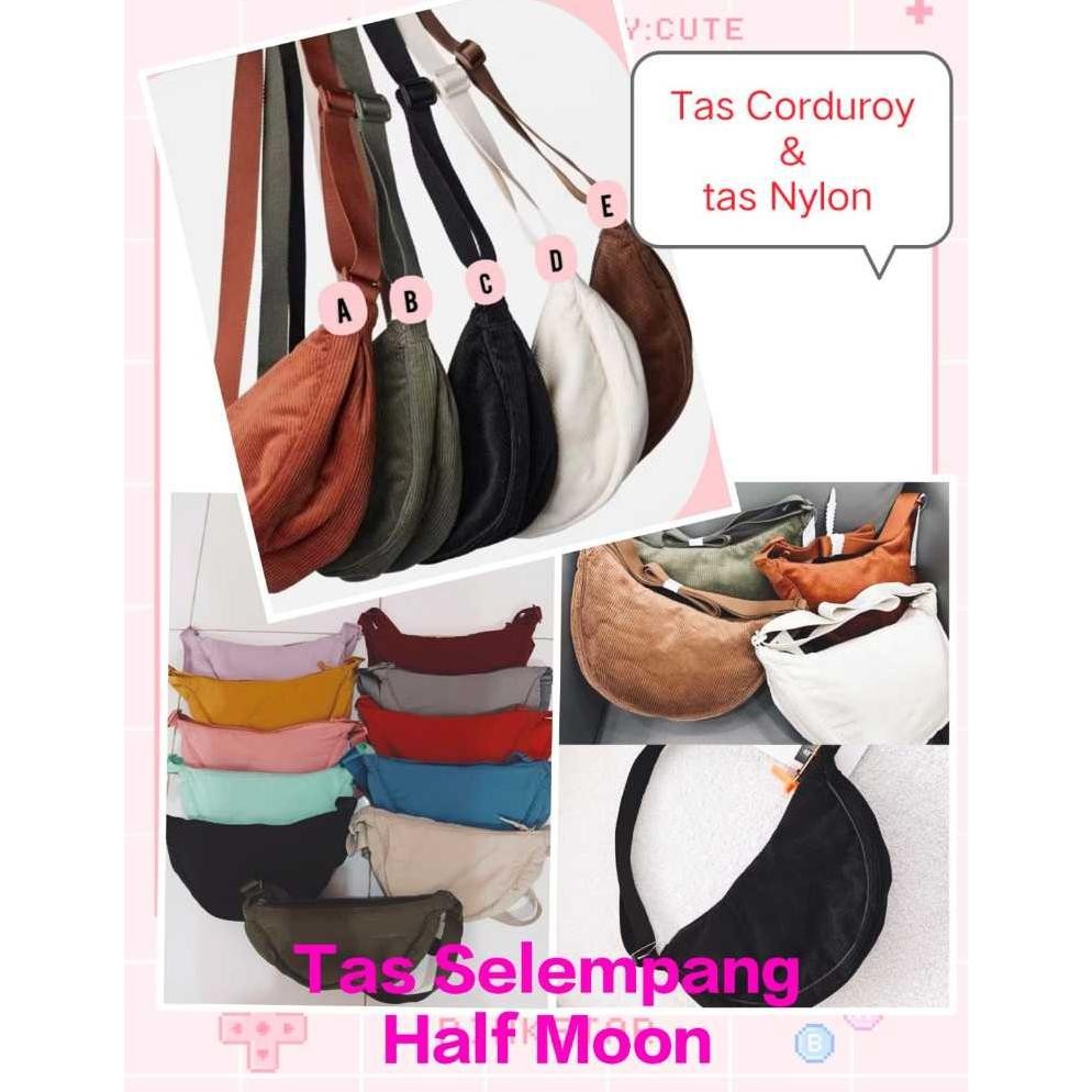 TAS selempang uniqlo Half Moon Waist Bag