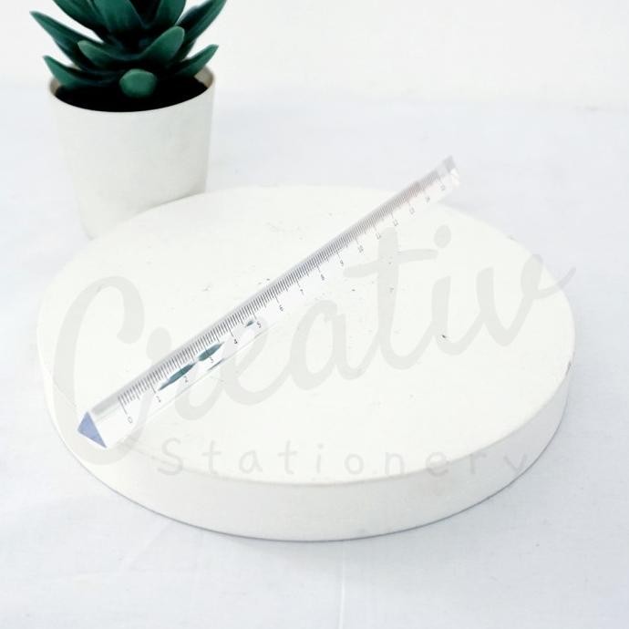 

TERBARU - Triangular Prism Clear Ruler Stick 15cm [CREATIV]