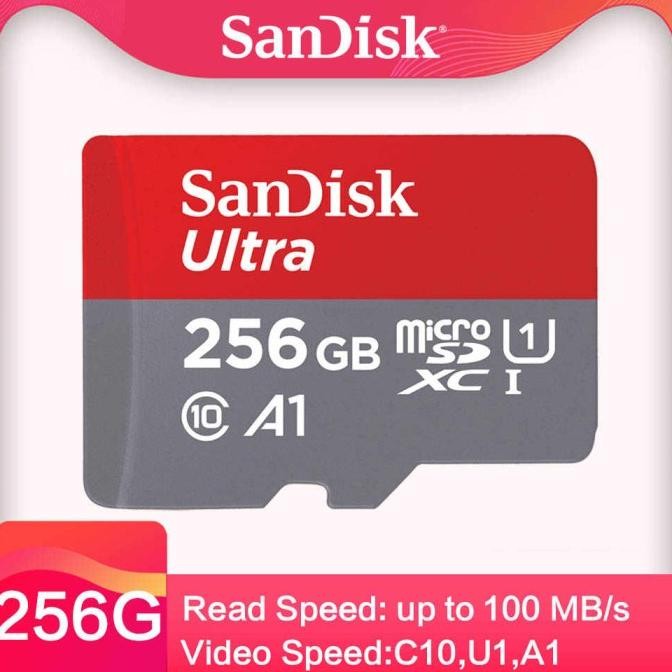 TERMURAH - Memory Sandisk 128/256 GB Class 10 Ultra A1 Sandisk Original