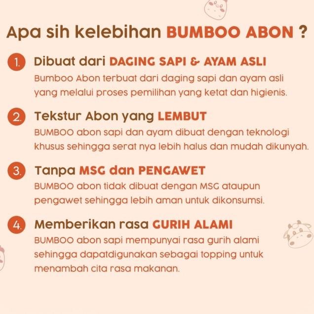 

Bumboo Abon Mpasi Bayi Tanpa Msg - Bumbo Abon Sapi & Ayam No Msg