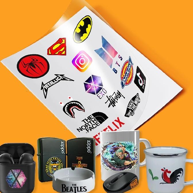 

TERBARU - Stiker UV DTF Decal Kering A3 Print Sticker Water Slide Termurah