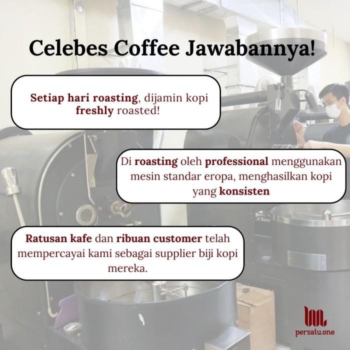 

[Celebes Coffee] Kopi Arabika Puntang Bubuk/Biji/Espresso 250 Gram