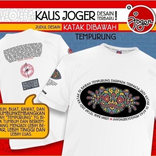Kaos Joger Spesial Putih Original Asli Bali