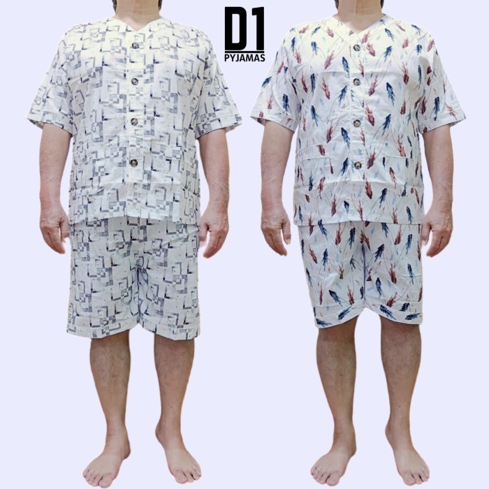 Barry - Set Piyama Karet Pria Dewasa Ukuran Jumbo