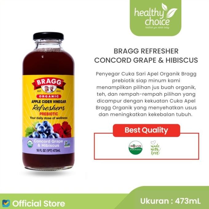 

HOT PROMO Bragg Organic ACV Refreshers Concord Grape & Hibiscus 473ml