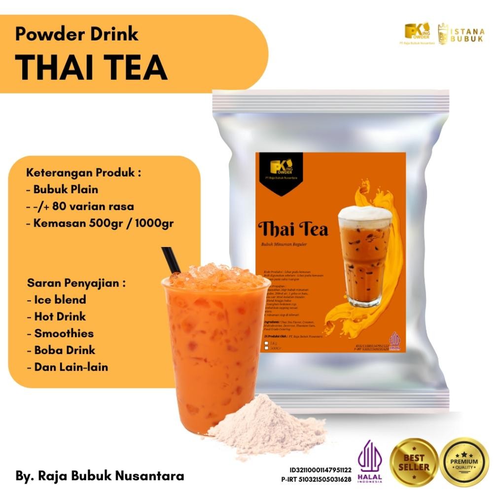 

Bubuk Minuman Rasa Thai Tea 1Kg Thai Tea Powder Drink Bubuk Thai Tea Thai Tea Bubuk Powder Thai Tea