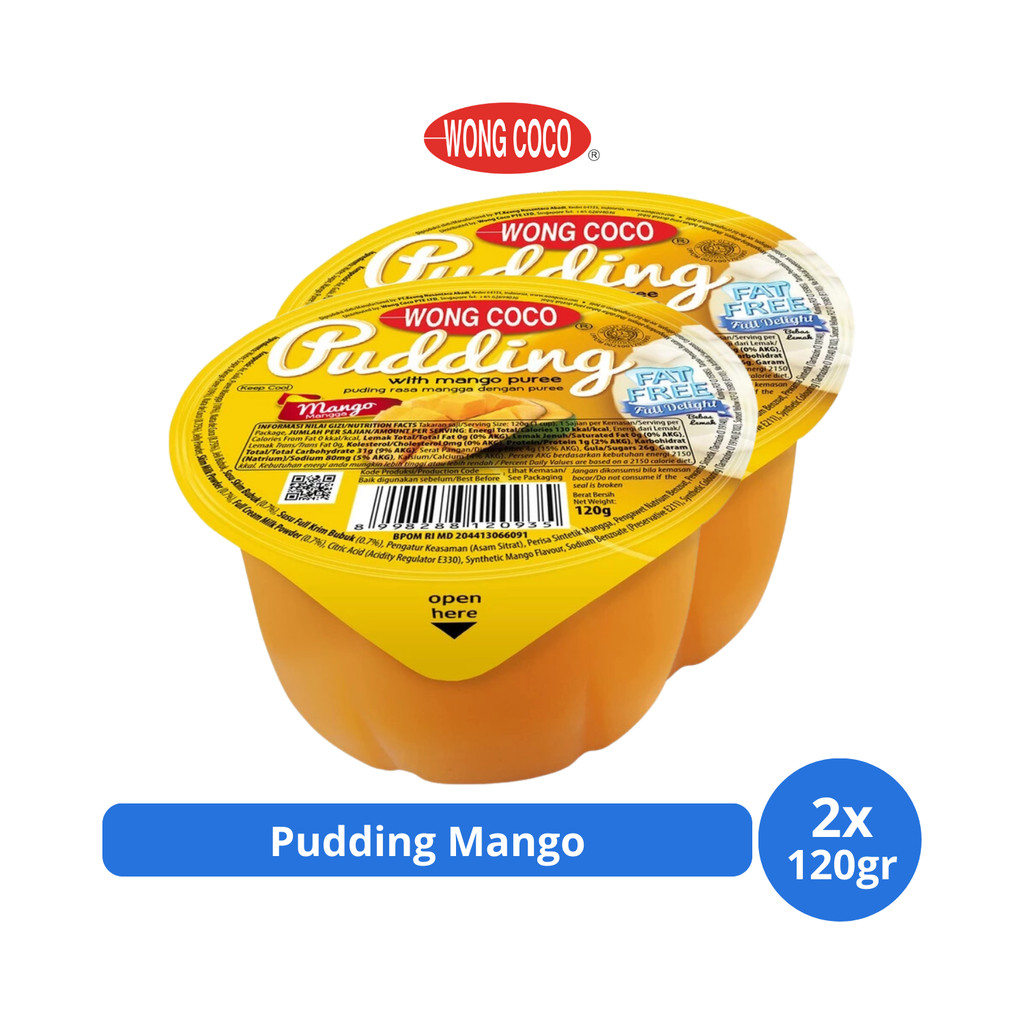 

Wong Coco Pudding Mango 120gr x 2 pcs