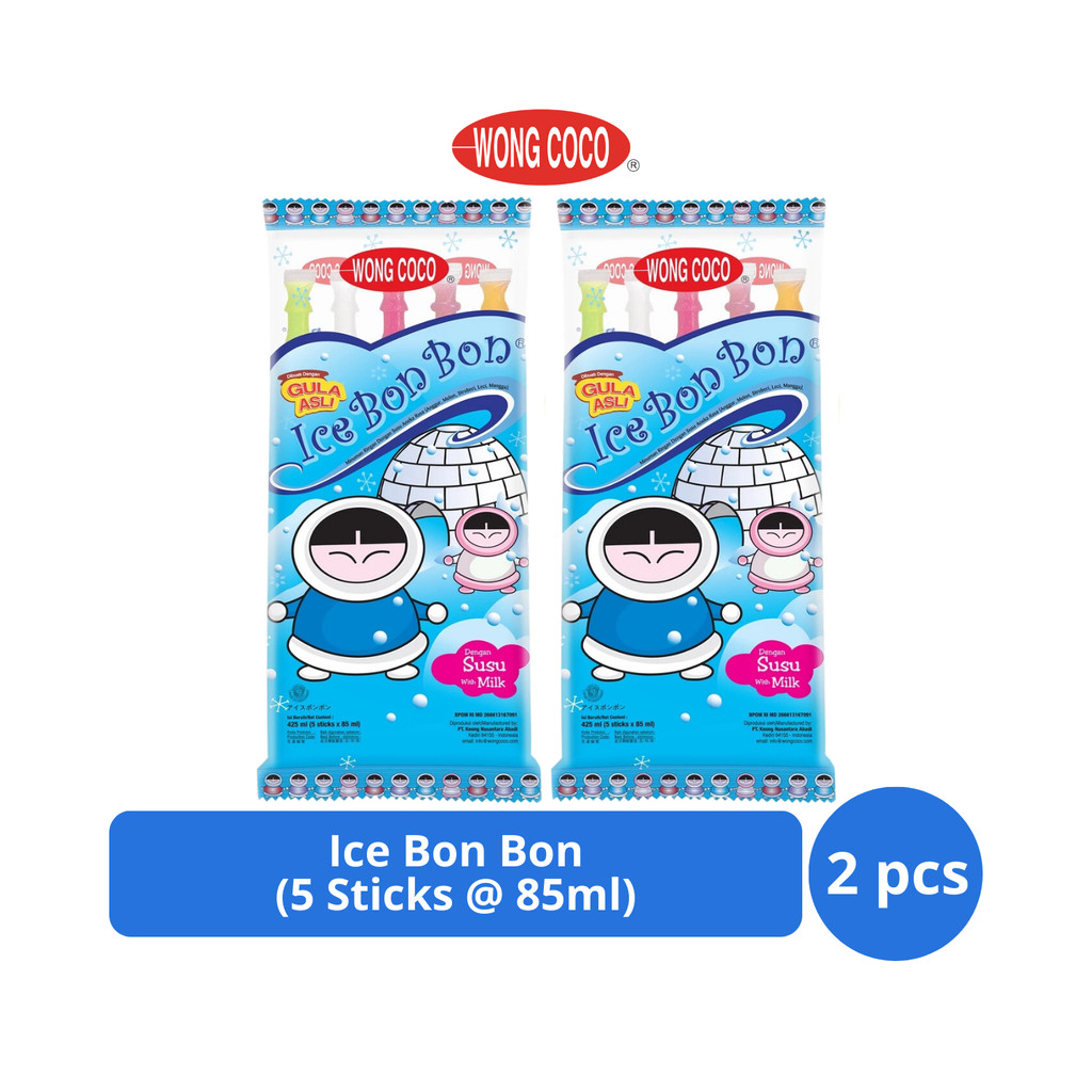 

Wong Coco Ice Bon Bon 425ml (5s @ 85ml) x 2 pcs