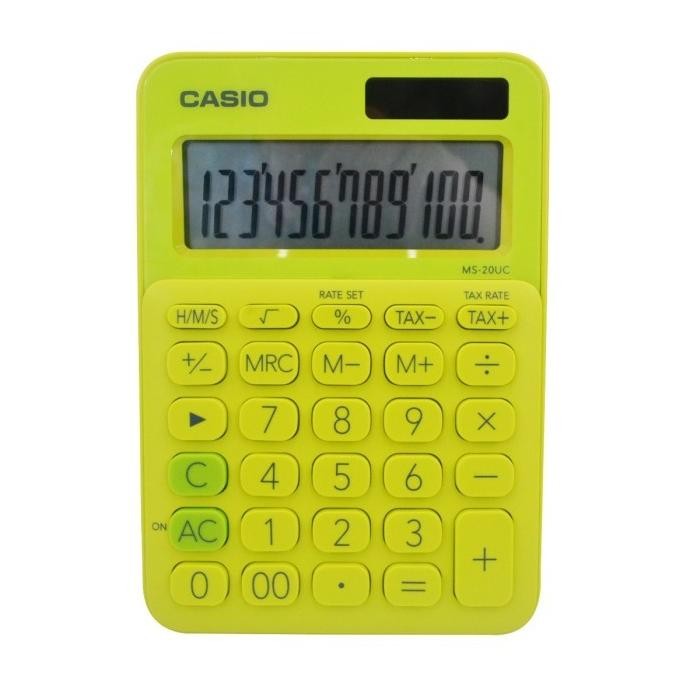 

TERMURAH - Kalkulator My Style CASIO MS-20UC Colorful Series Calculator 20 UC