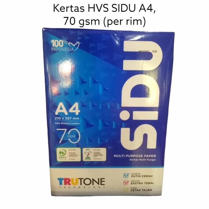 

*:*:*:*:*] Kertas HVS SIDU A4, 70 gsm (per RIM)