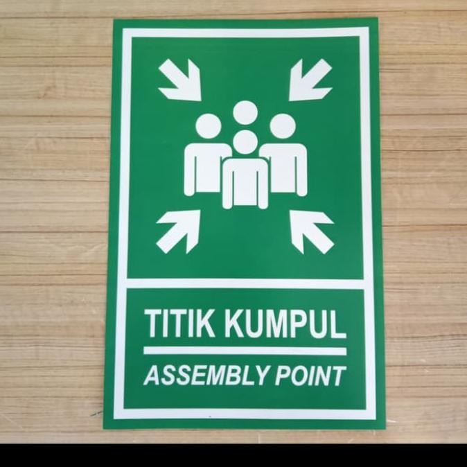 

PLAT K3 RAMBU SAFETY TITIK KUMPUL/ASSEMBLY POINT UK 40X60CM