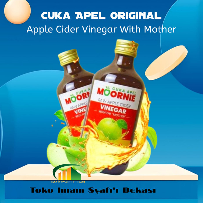 

MURAH Cuka Apel Moornie Organik Apple Cider Vinegar With Mother 330ml