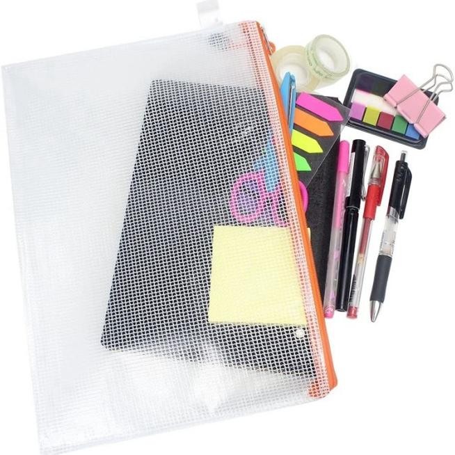

16 PCS TAS PENYIMPANAN FILE FOLDER DOKUMEN BAHAN MESH TAHAN AIR DENGAN