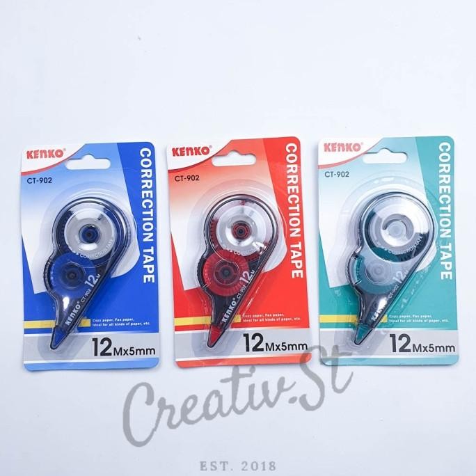 

TERMURAH - Tip-ex Kertas / Correction Tape Kenko CT-902 12 Meter