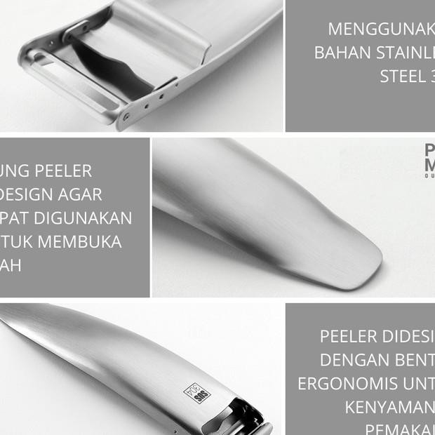 Preo Parutan Peeler Alat Kupas Gupas Buah Kentang Sayur Serbaguna