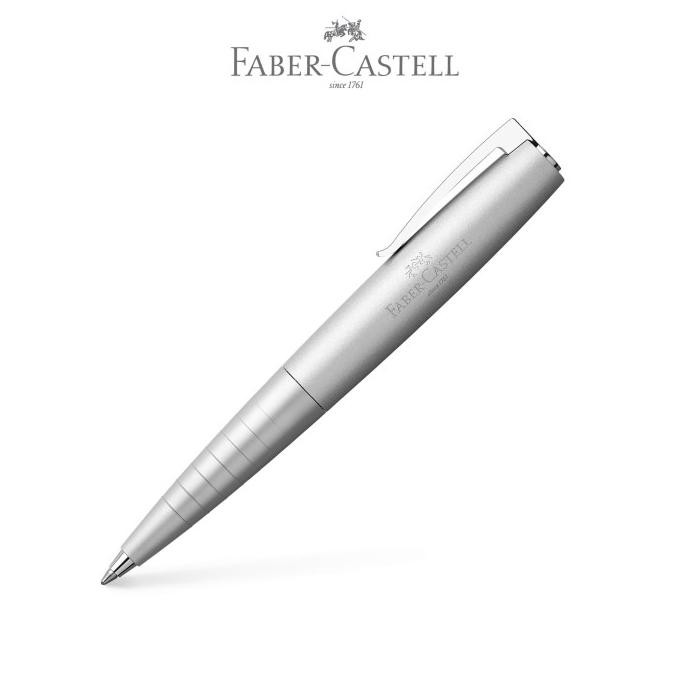 

Faber-Castell Loom Metallic Silver Twist Ballpoint Pen New