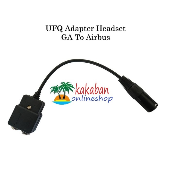 Produk Ready UFQ Adapter Headset Dual GA Boeing to Airbus XLR Plug