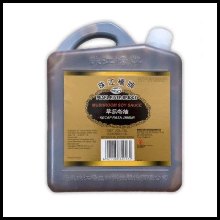 

Pearl River Bridge Mushroom Soy Sauce / Kecap Asin Jamur 1.8 Liter
