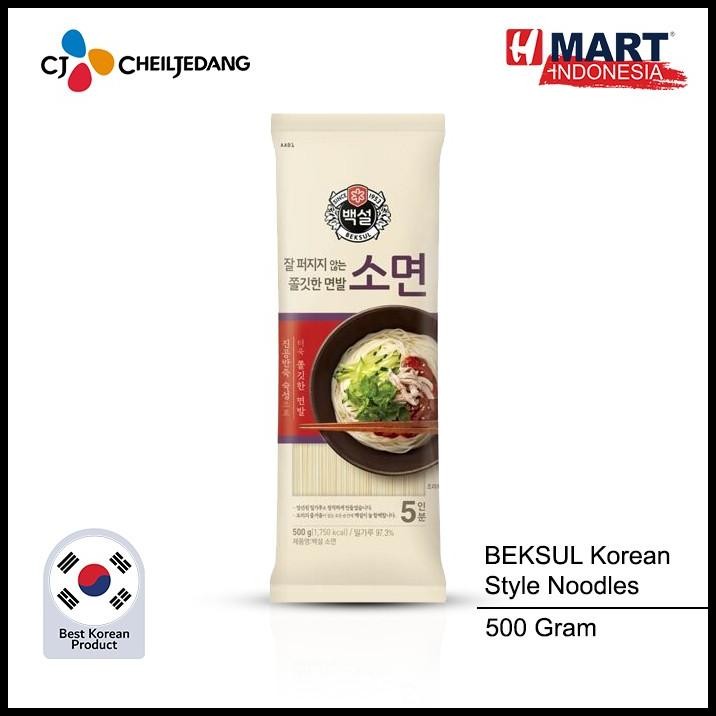 

Cj Beksul Korean Style Noodles - Mie Kering Gandum Korea 500G