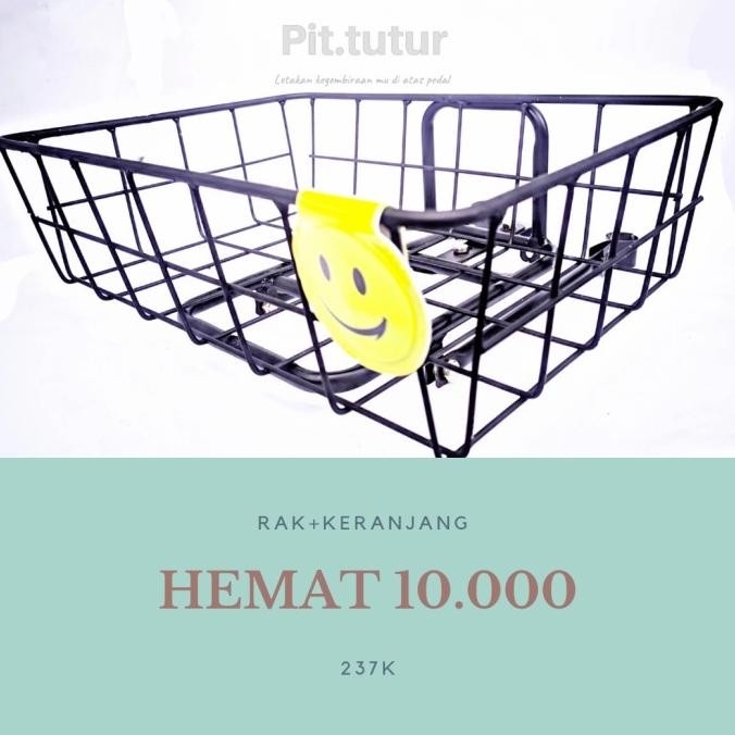 KERANJANG SEPEDA FRONT RACK PANNIER FEDERAL