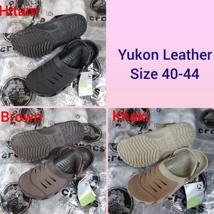 Sandal Crocs Yukon Leather pria/ssandal Crocs yukon leather /Yukon
