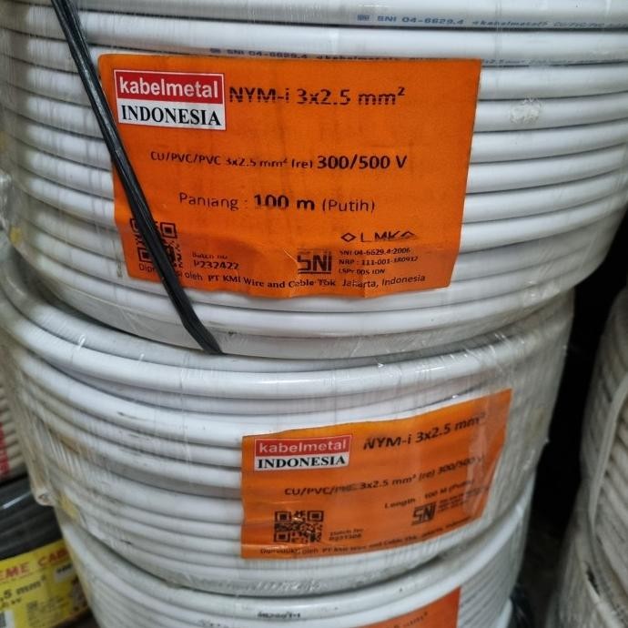 TERMURAH - kabelmetal nym 3x2.5 mm @100 meter
