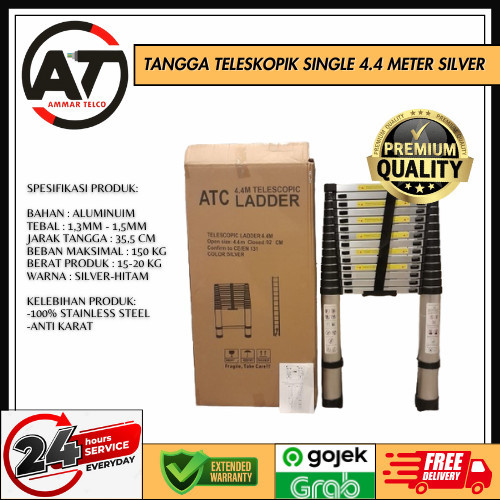 Terlaris Tangga Teleskopik 4.4M