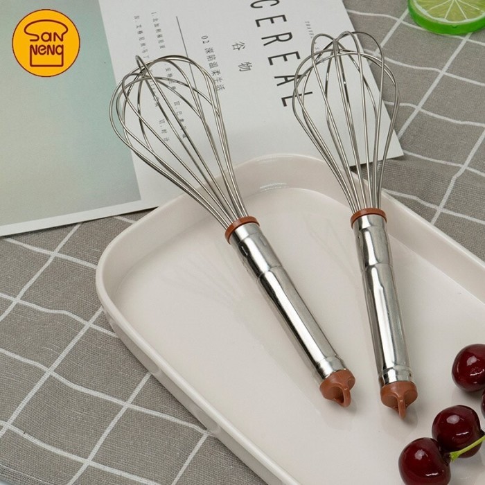 

Sanneng SN4882 - 7" Whisks Stainless Steel Handle (Electrolysis)