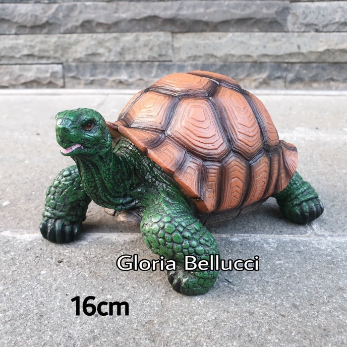 Promo Patung Pajangan Kura Kura Indian Star Miniatur Kura2 Sulcata