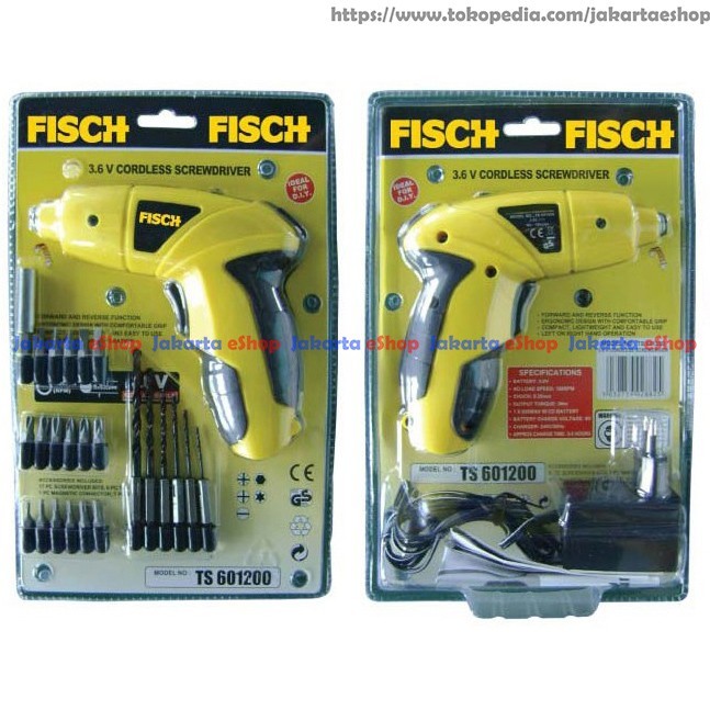 

terbaru fisch cordless screwdriver ts601200 ( obeng elektrik )