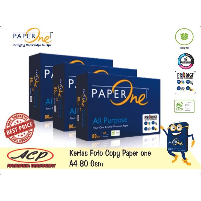 

Terlaris kertas fotocopy HVS murah paper one ukuran A4 ,80 gram SALE