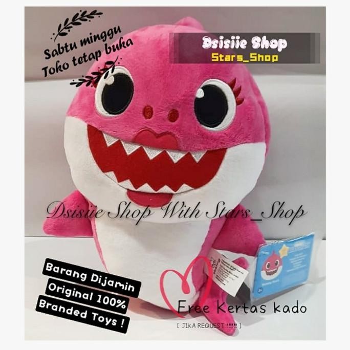 Boneka Baby Shark Musik Original / Baby Shark With Music Song PinkFong