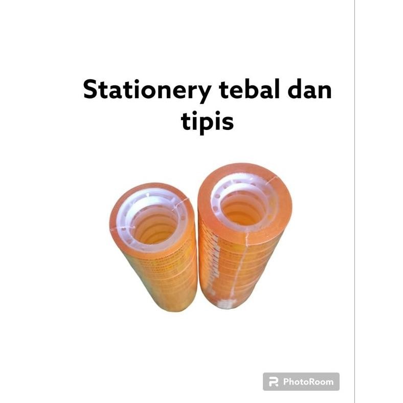 

Terlaris Selotip / Solasi Bening 12 Pieces Tebal Dan Tipis Terlaris