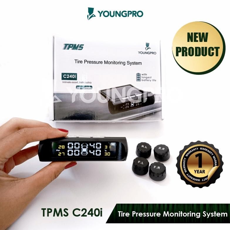 Spiro Pengukur Tekanan Ban 99% Akurat Youngpro Tpms C240 C240I C260 C270 C - Garansi 1 Tahun