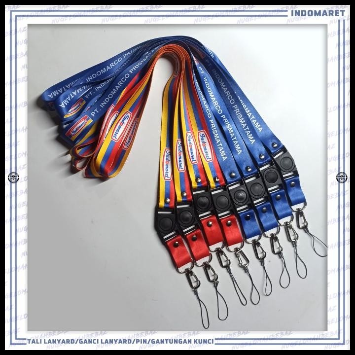 

TERBARU TALI LANYARD GANTUNGAN ID CARD/HP/KUNCI/DLL.. INDOMARET !!!!!!