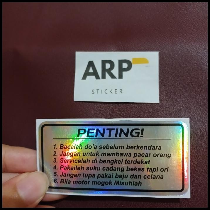 

TERMURAH STICKER STIKER PENTING PRINCUTT !!