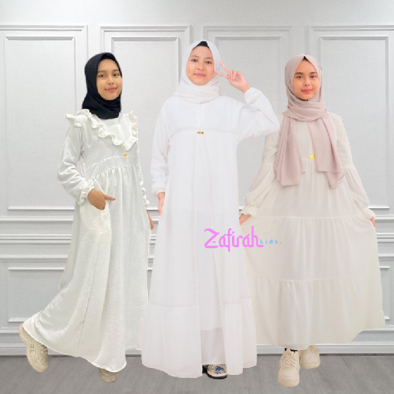 0 Gamis Putih Anak Perempuan Manasik By Zafirah Kids