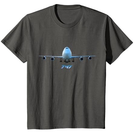 Kaos Pesawat Jet 747 Maskapai Penerbangan Jumbo Jet di Darat |IiALYnSW|