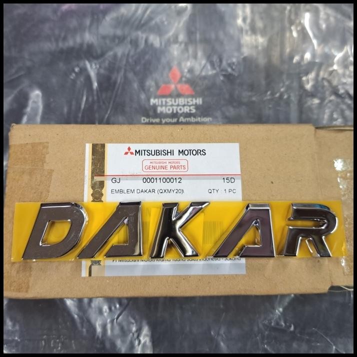 Emblem Dakar Asli Mitsubishi New Pajero Sport 2022